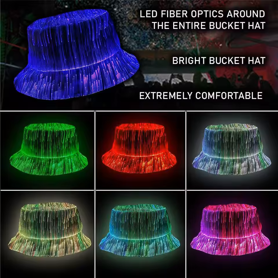 Fibre Optic Bucket Hat